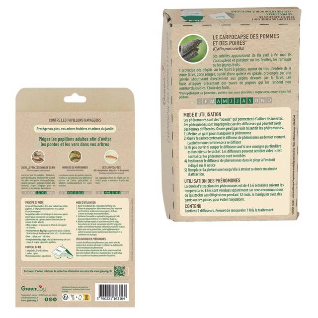 Kit piège carpocapse des pommes et poires - Petit jardin