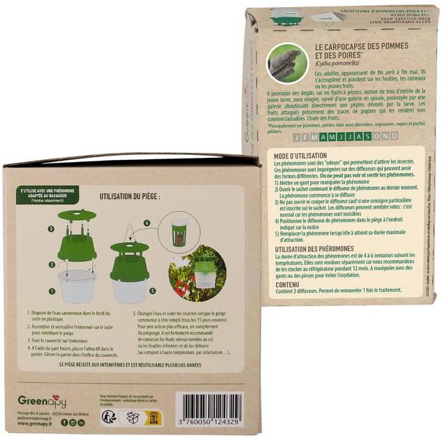 Kit piège carpocapse des pommes et poires - Verger
