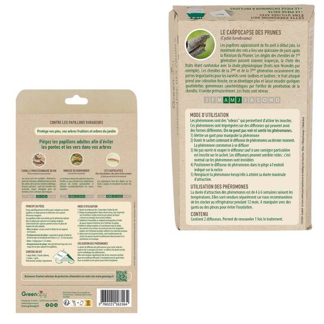 Kit piège carpocapse des prunes - Petit jardin