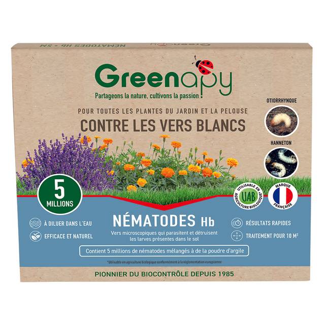 Nématodes Hb anti vers blancs - Boîte de 5M