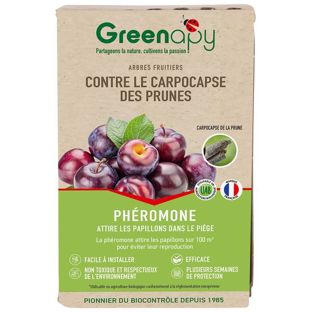 Phéromones - Carpocapse des prunes - 2 capsules