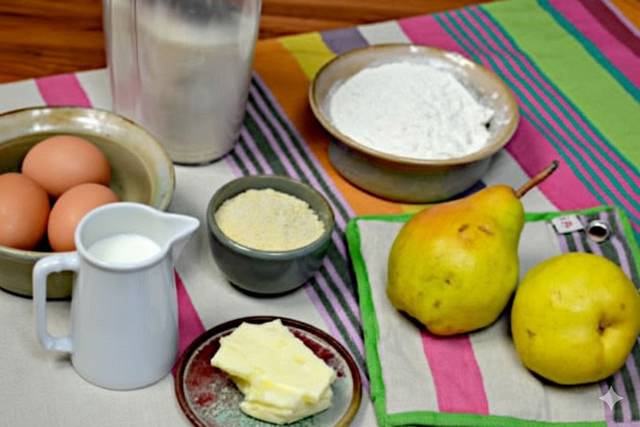 Gâteau aux poires maison : les ingrédients
