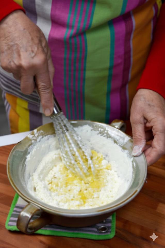 Mélanger avec la farine