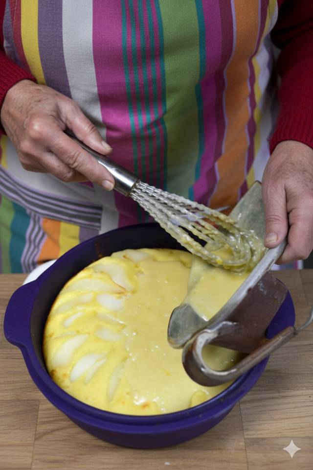 Nappage du reste de la préparation