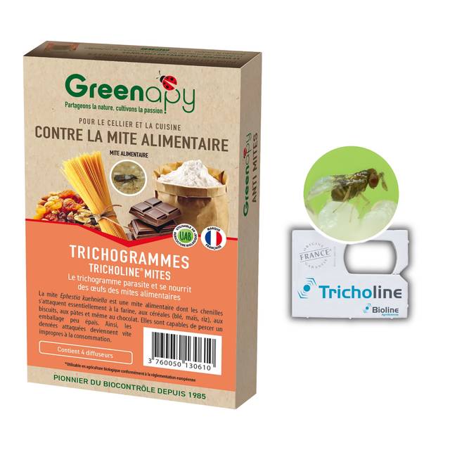 Trichogramme 4 diffuseurs, anti-mites alimentaires (D.R. / Greenapy)