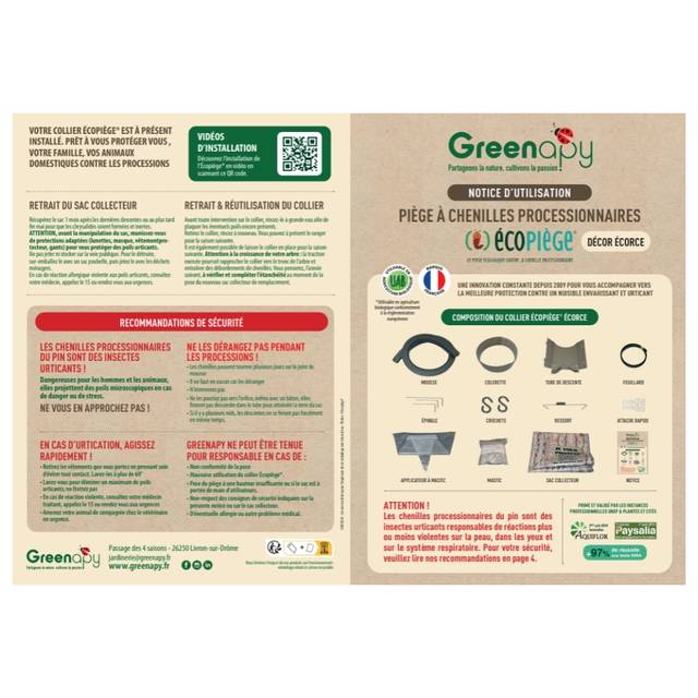 Piège à chenille processionnaire du pin 