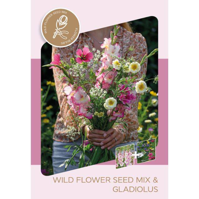 Kit Bouquet Champêtre - Glaïeuls Priscilla et sachet de graines