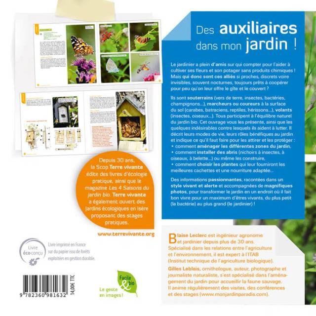 Des auxiliaires dans mon jardin ! (Ed. Terre Vivante)
