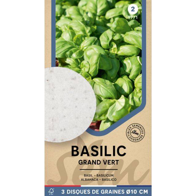Basilic Grand Vert - 3 disques