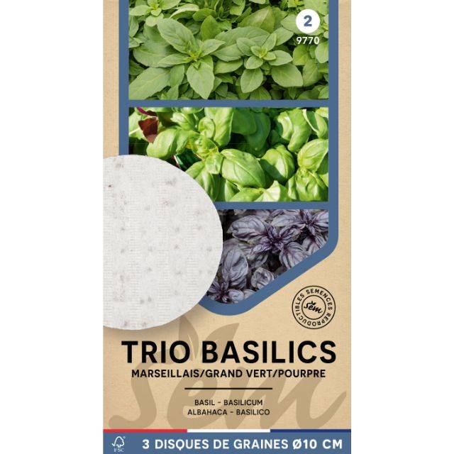 Trio de basilics - 3 disques