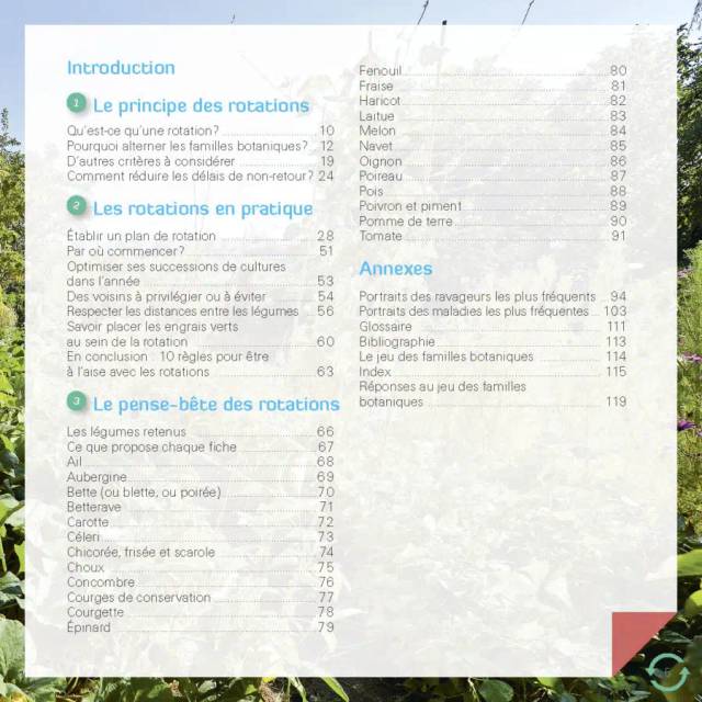 Faites tourner ! Les rotations dans mon potager (Ed. Terre Vivante)