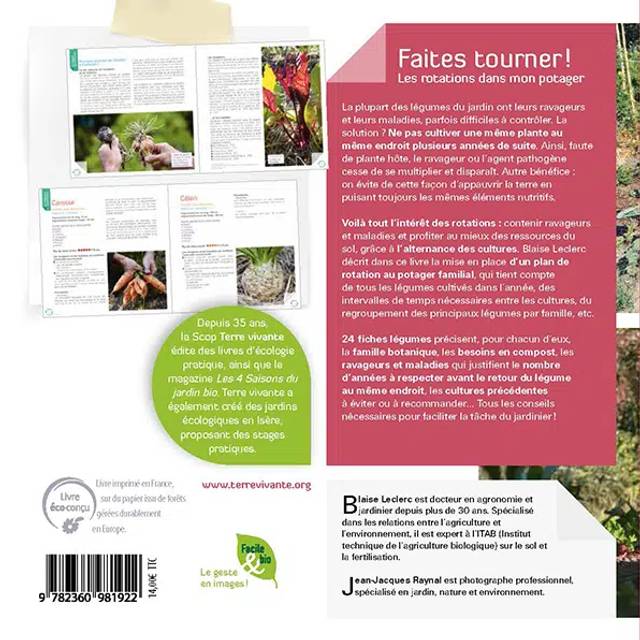 Faites tourner ! Les rotations dans mon potager (Ed. Terre Vivante)