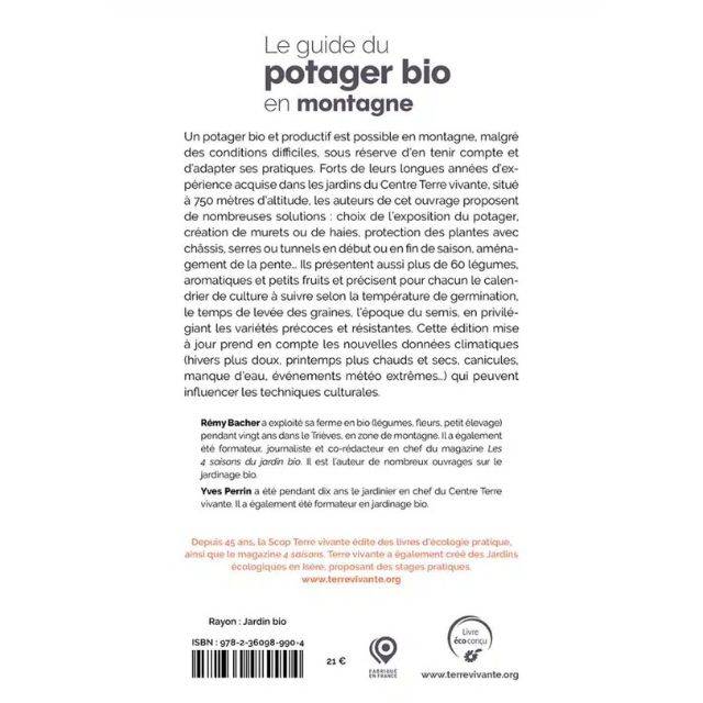 Le guide du potager bio en montagne – Nouvelle édition (Ed. Terre Vivante)