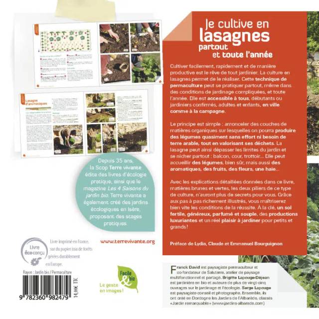 Je cultive en lasagnes partout et toute l’année (Ed. Terre Vivante)