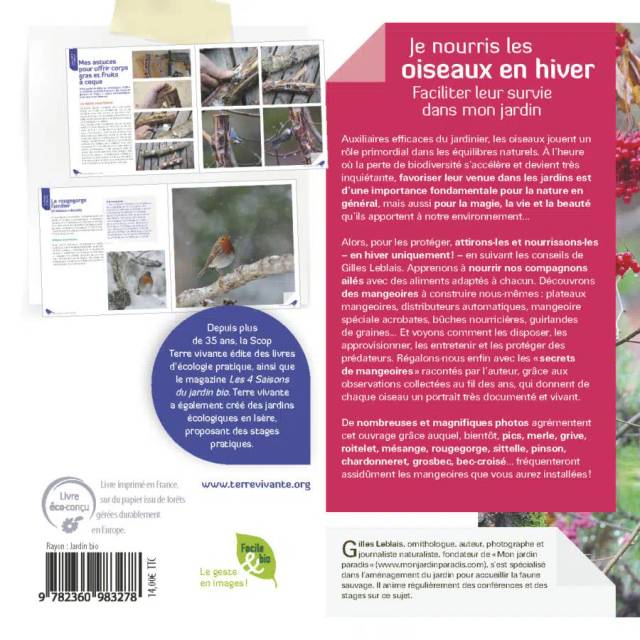 Je nourris les oiseaux en hiver (Ed. Terre Vivante)