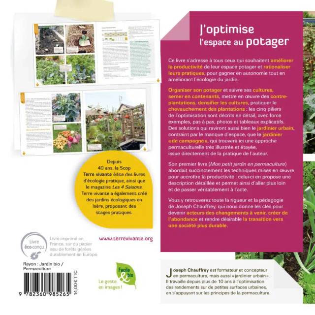J’optimise l’espace au potager (Ed. Terre Vivante)