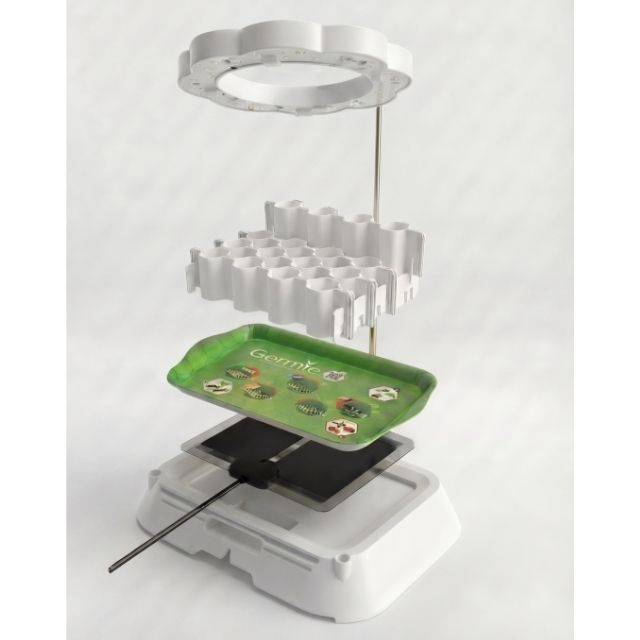 Kit complet : base + plateau + tapis chauffant + lampe LED + Kit germination