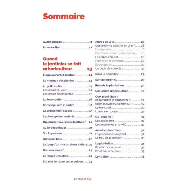 Le verger bio (Ed. Terre Vivante)