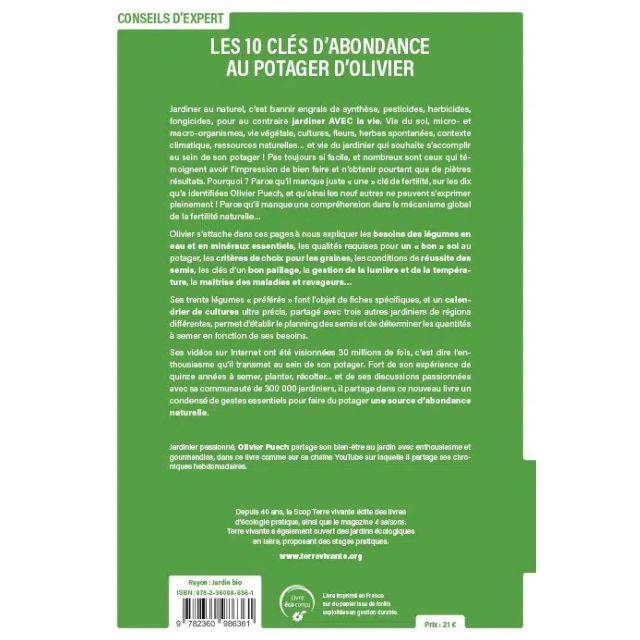 Les 10 clés d’abondance au potager d’Olivier (Ed. Terre Vivante)