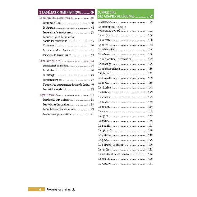 Produire ses graines bio (Ed. Terre Vivante)