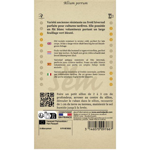 Poireau Bleu de Solaise en ruban