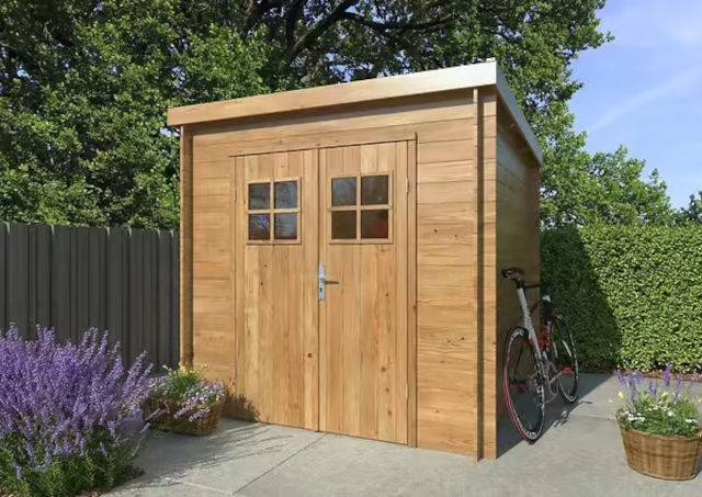 Abri de jardin en bois Zoé 2 traité autoclave ép.19mm - White Wood - 4,8m²