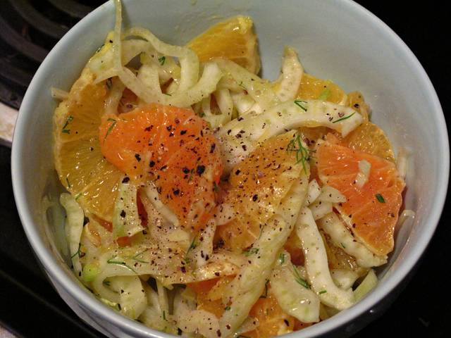 Salade au fenouil et à l'orange