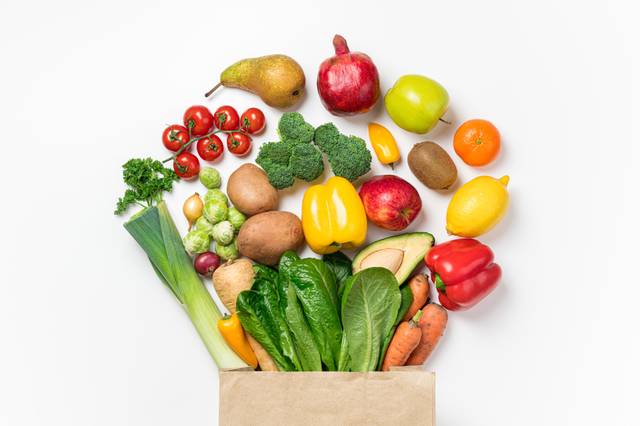Sachet de fruits et légumes