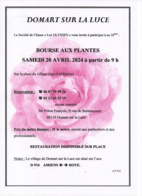 Bourse aux plantes