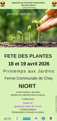 Printemps aux Jardins 2026 : 2 jours pour acheter, apprendre et jardiner autrement à Niort