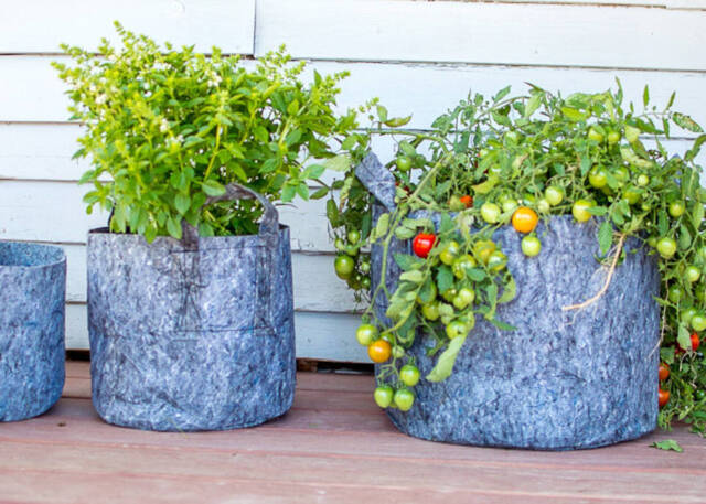 Pot en geotextile